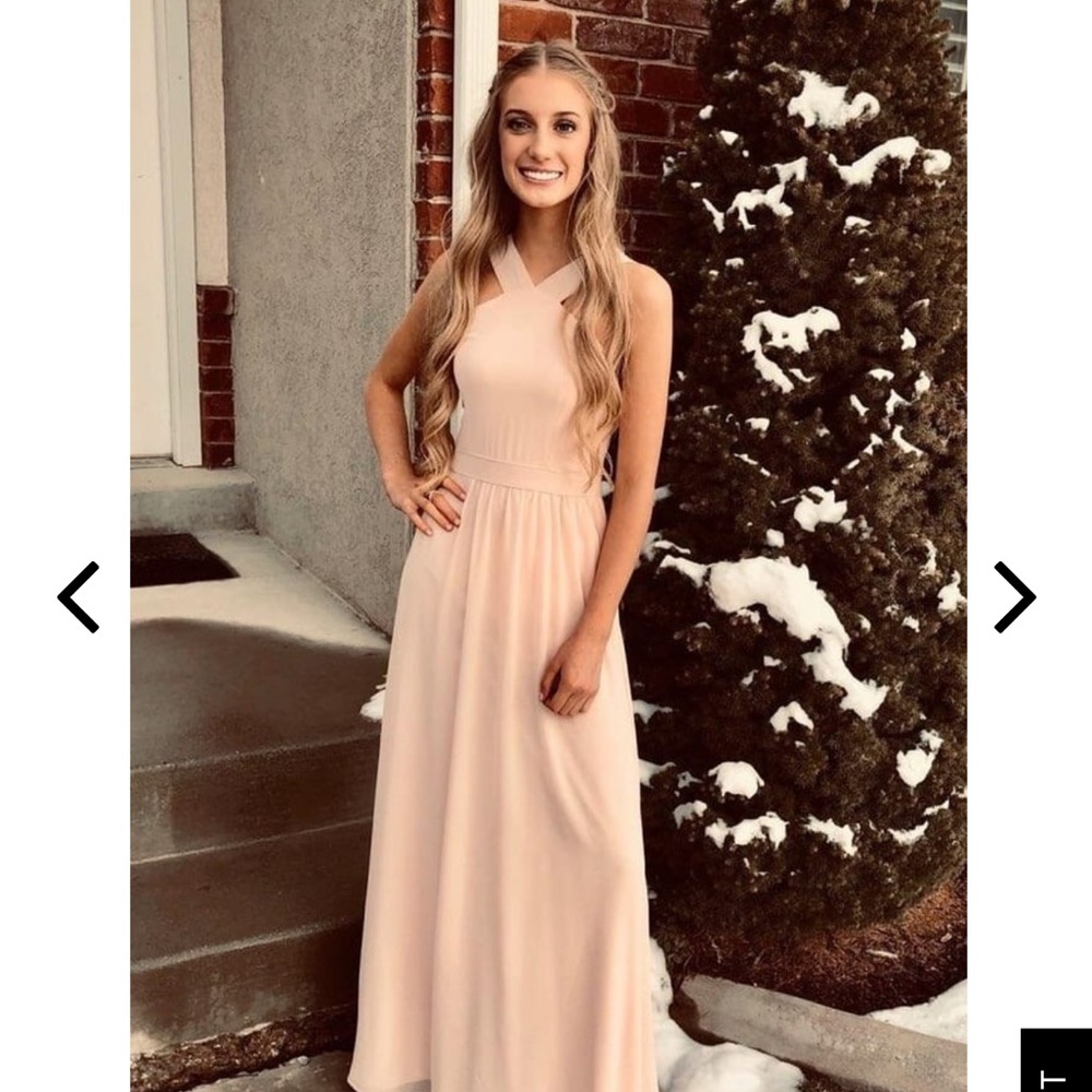 Lulus peach maxi dress